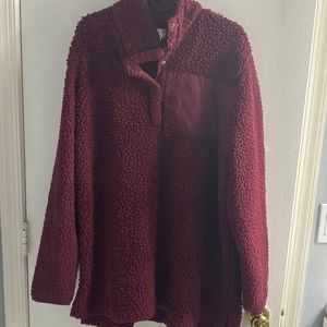 Quarter button up sweater